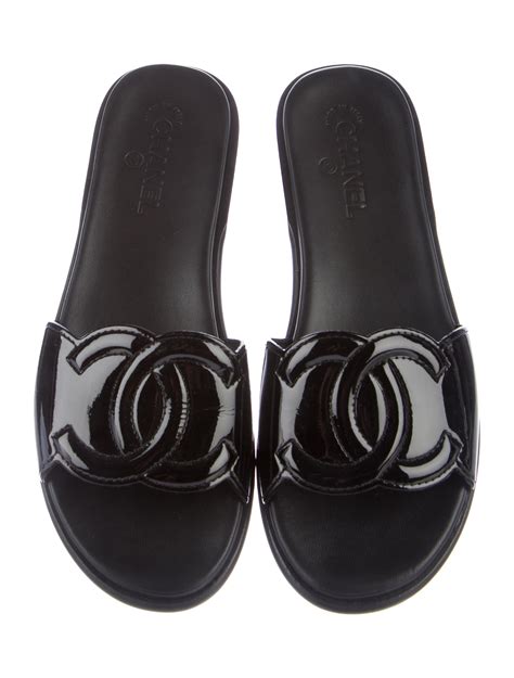 chanel sandals slides|women chanel slides sandals cheap.